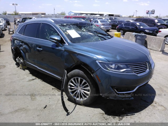 2LMTJ6KR5GBL46577 - 2016 LINCOLN MKX SELECT BLUE photo 1