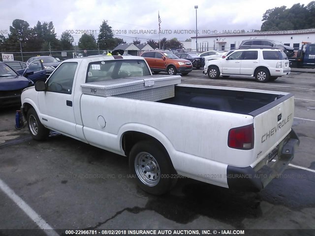 1GCCS14X7TK128832 - 1996 CHEVROLET S TRUCK S10 WHITE photo 3