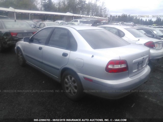 YV1VS29511F756584 - 2001 VOLVO S40 1.9T SILVER photo 3