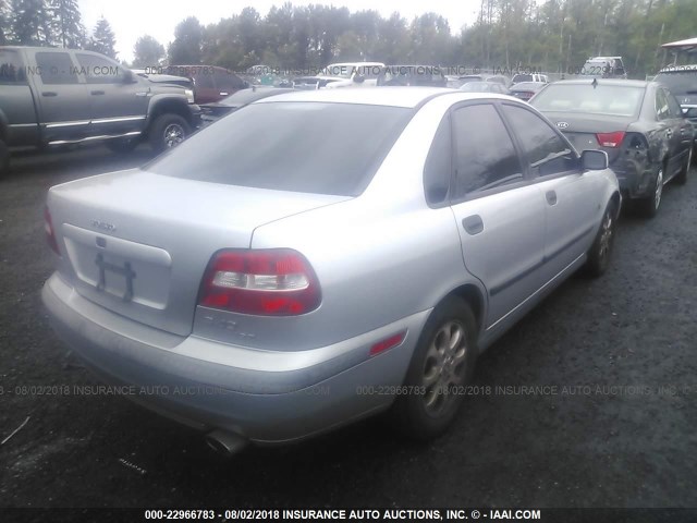 YV1VS29511F756584 - 2001 VOLVO S40 1.9T SILVER photo 4