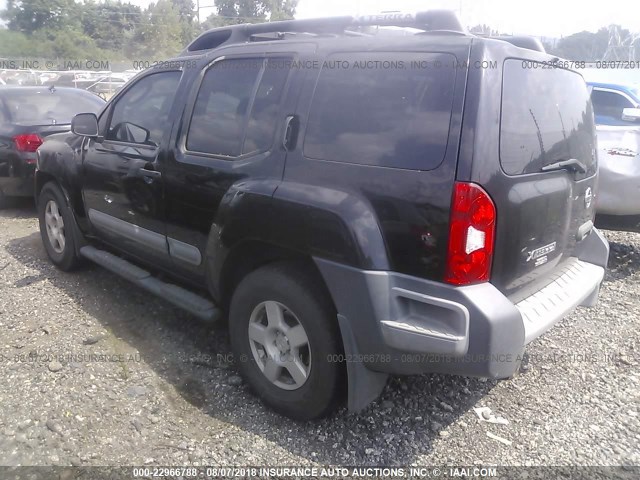 5N1AN08U46C502803 - 2006 NISSAN XTERRA OFF ROAD/S/SE BLACK photo 3