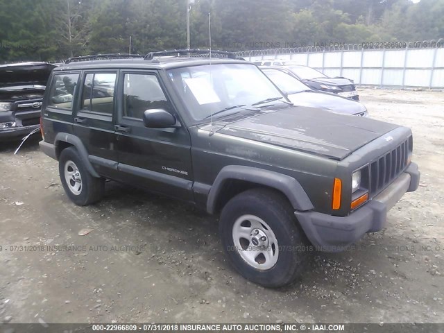 1J4FJ68S8WL232766 - 1998 JEEP CHEROKEE SPORT/CLASSIC მწვანე ფოტო 1
