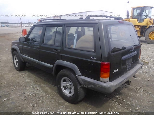 1J4FJ68S8WL232766 - 1998 JEEP CHEROKEE SPORT/CLASSIC GREEN photo 3