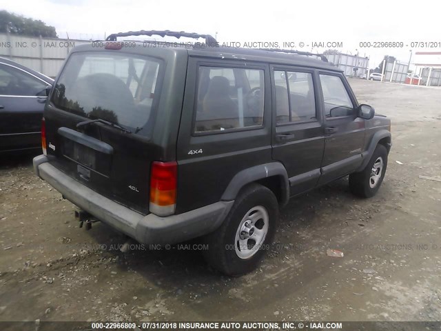 1J4FJ68S8WL232766 - 1998 JEEP CHEROKEE SPORT/CLASSIC მწვანე ფოტო 4