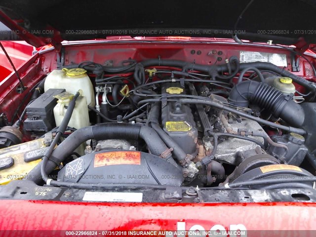 1J4FJ68SXTL306412 - 1996 JEEP CHEROKEE SPORT/CLASSIC წითელი ფოტო 10