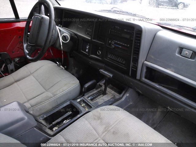 1J4FJ68SXTL306412 - 1996 JEEP CHEROKEE SPORT/CLASSIC წითელი ფოტო 5