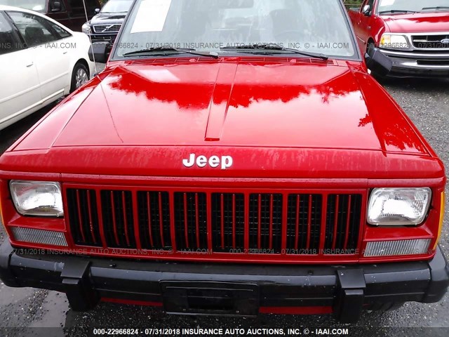 1J4FJ68SXTL306412 - 1996 JEEP CHEROKEE SPORT/CLASSIC წითელი ფოტო 6
