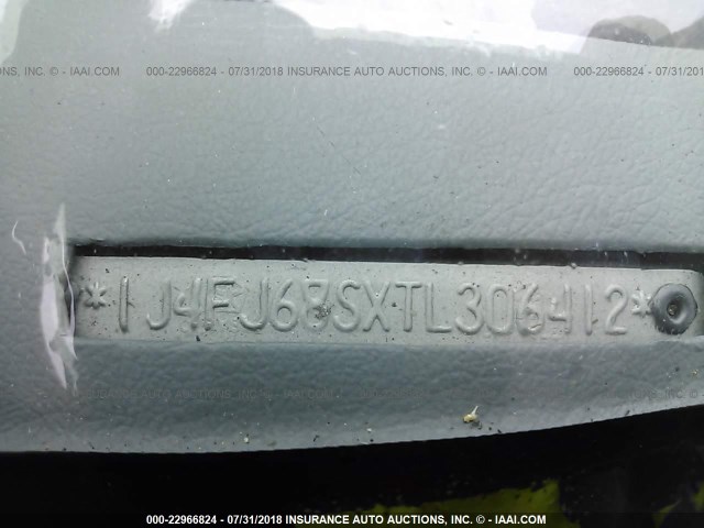 1J4FJ68SXTL306412 - 1996 JEEP CHEROKEE SPORT/CLASSIC წითელი ფოტო 9