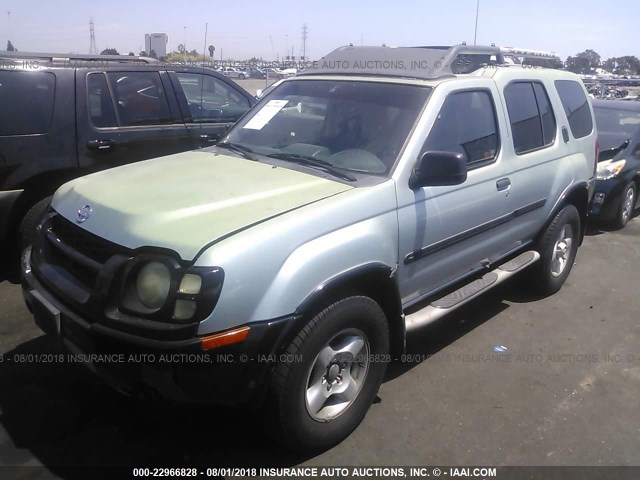 5N1ED28T62C598080 - 2002 NISSAN XTERRA XE/SE SILVER photo 2