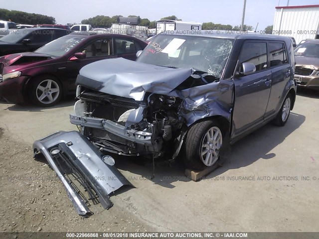 JTLZE4FE0CJ028287 - 2012 TOYOTA SCION XB Blau Foto 2