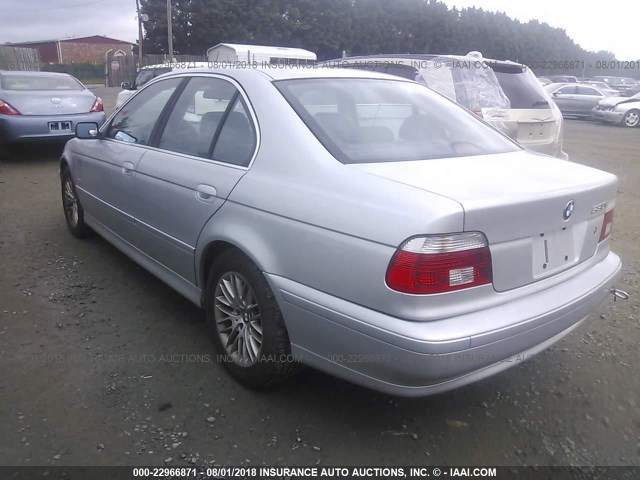 WBADT634X2CH89673 - 2002 BMW 530 I AUTOMATIC SILVER photo 3