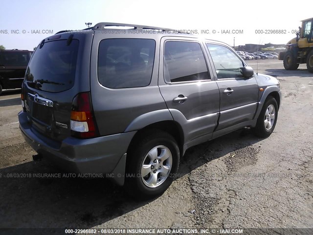 4F2YU08192KM45672 - 2002 MAZDA TRIBUTE LX/ES ნაცრისფერი ფოტო 4