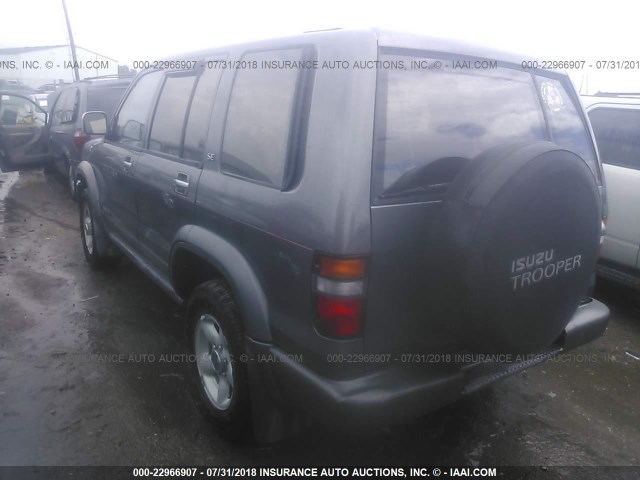 JACDJ58V4S7920864 - 1995 ISUZU TROOPER S GRAY photo 3