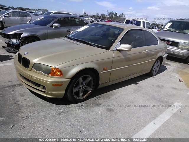 WBABM5344YJN92417 - 2000 BMW 328 CI GOLD photo 2