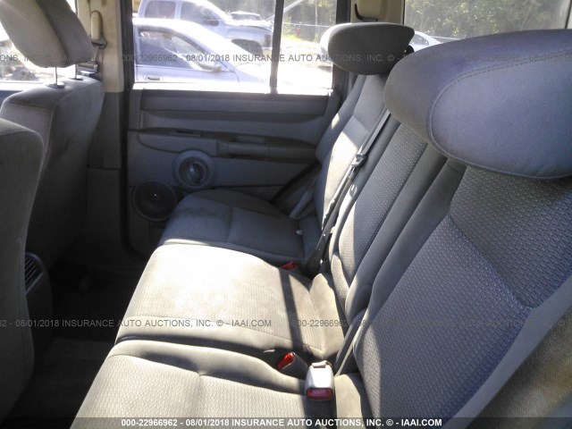 1J8HH48K67C612679 - 2007 JEEP COMMANDER ნაცრისფერი ფოტო 8