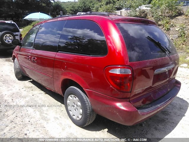2C4GP24R83R389494 - 2003 CHRYSLER TOWN & COUNTRY  RED photo 3