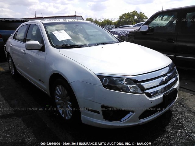 3FADP0L35AR402977 - 2010 FORD FUSION HYBRID WHITE photo 1