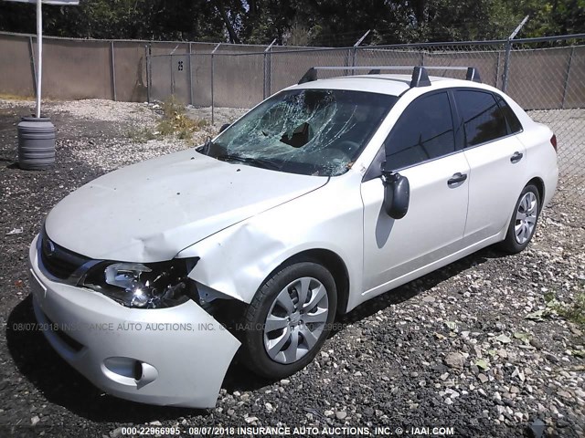 JF1GE61688H524523 - 2008 SUBARU IMPREZA 2.5I WHITE photo 2