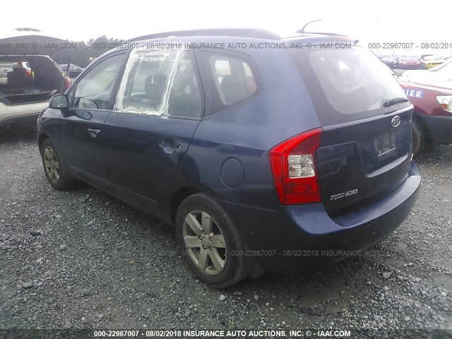 KNAFG526887183104 - 2008 KIA RONDO LX/EX BLUE photo 3