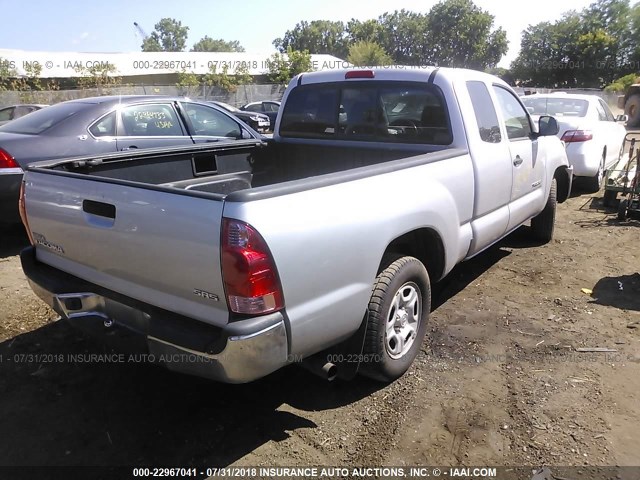 5TETX22N26Z178059 - 2006 TOYOTA TACOMA ACCESS CAB Күміс фото 4