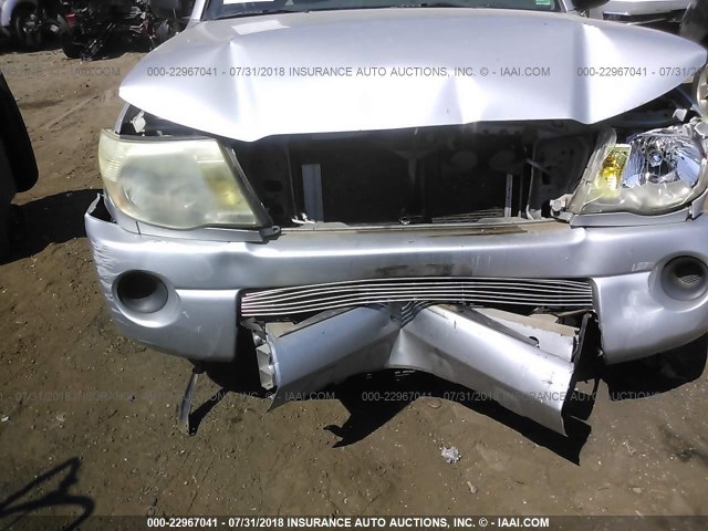 5TETX22N26Z178059 - 2006 TOYOTA TACOMA ACCESS CAB Күміс фото 6