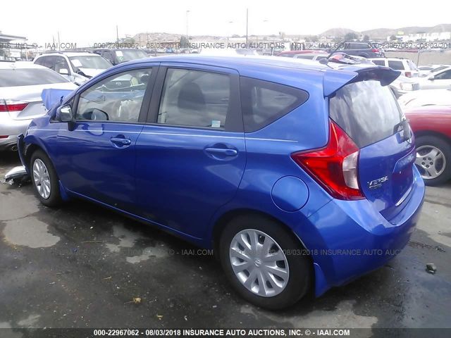 3N1CE2CP1EL425579 - 2014 NISSAN VERSA NOTE S/S PLUS/SV/SL BLUE photo 3