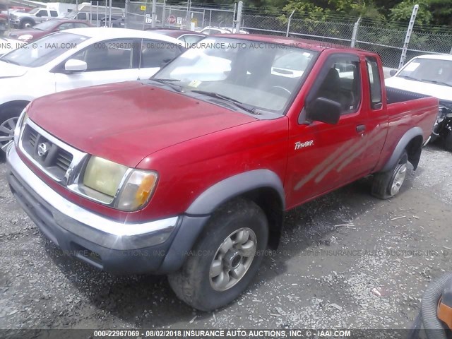 1N6DD26Y0WC389242 - 1998 NISSAN FRONTIER KING CAB XE/KING CAB SE RED photo 2