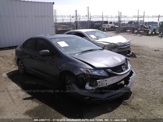 2HGFB2F93FH512086 - 2015 HONDA CIVIC EXL 灰色 照片 1