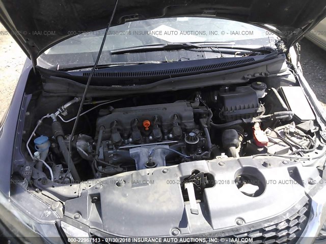 2HGFB2F93FH512086 - 2015 HONDA CIVIC EXL 灰色 照片 10