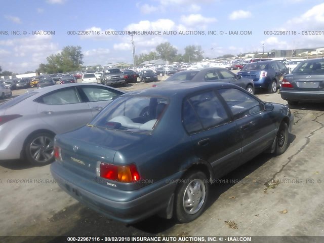 JT2EL43T9R0448852 - 1994 TOYOTA TERCEL DX GREEN photo 4