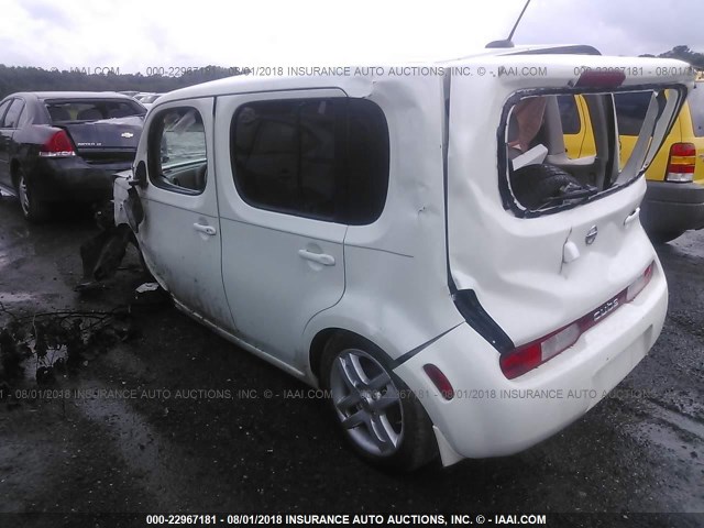 JN8AZ2KR1BT202434 - 2011 NISSAN CUBE S/SL/KROM WHITE photo 3