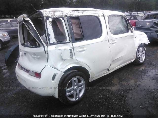 JN8AZ2KR1BT202434 - 2011 NISSAN CUBE S/SL/KROM WHITE photo 4