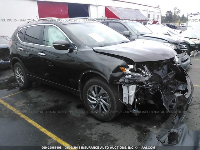 5N1AT2MV1FC826792 - 2015 NISSAN ROGUE S/SL/SV BROWN photo 1