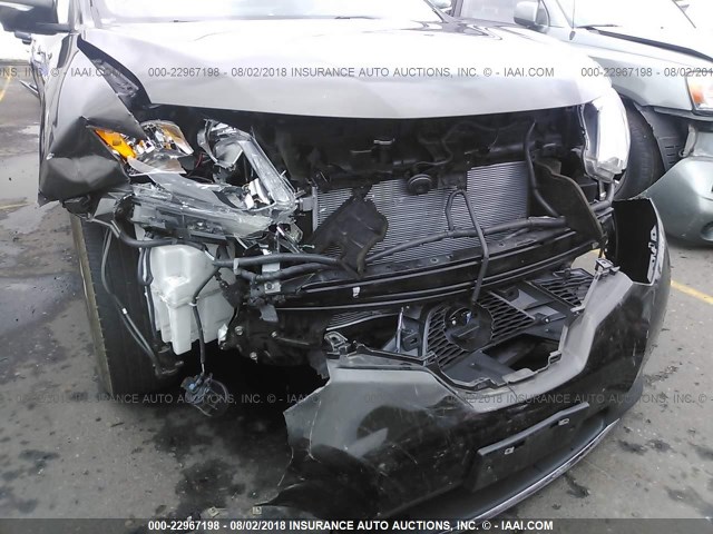 5N1AT2MV1FC826792 - 2015 NISSAN ROGUE S/SL/SV BROWN photo 6