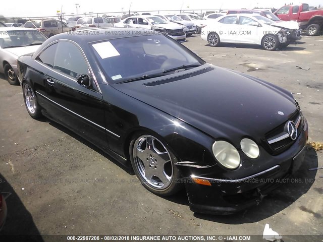 WDBPJ75J92A029353 - 2002 MERCEDES-BENZ CL 500 BLACK photo 1