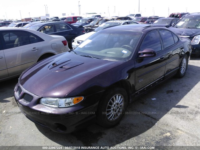 1G2WP52K02F265409 - 2002 PONTIAC GRAND PRIX GT PURPLE photo 2