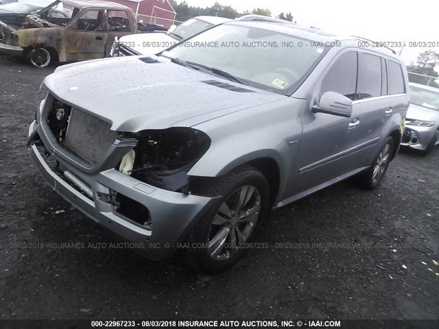 4JGBF2FE6CA800110 - 2012 MERCEDES-BENZ GL 350 BLUETEC Light Blue photo 2