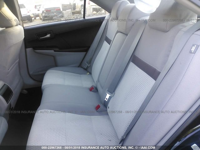 4T1BF1FK6CU150418 - 2012 TOYOTA CAMRY SE/LE/XLE BLACK photo 8
