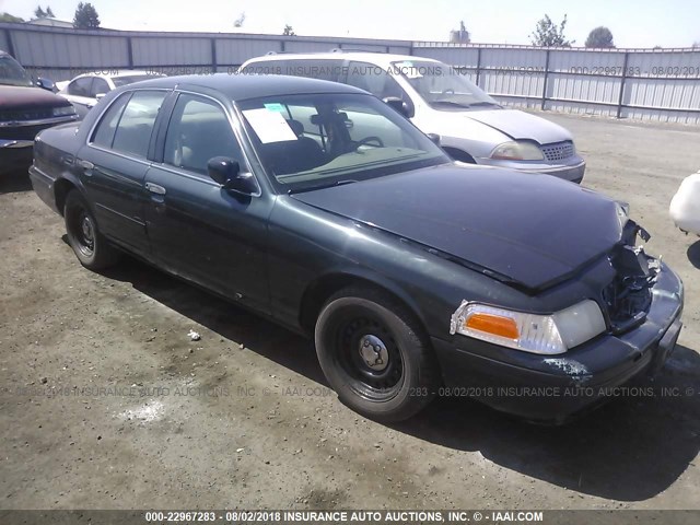 2FAFP71W0XX171267 - 1999 FORD CROWN VICTORIA POLICE INTERCEPTOR GREEN photo 1