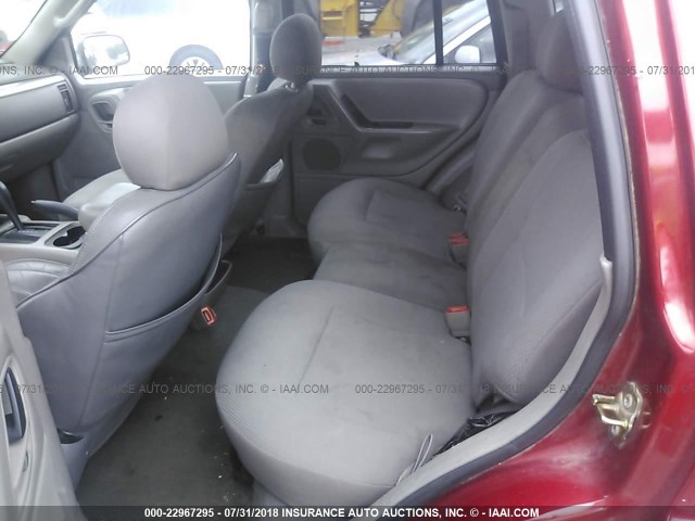 1J4GX48S54C151017 - 2004 JEEP GRAND CHEROKEE LAREDO/COLUMBIA/FREEDOM 红色 照片 8