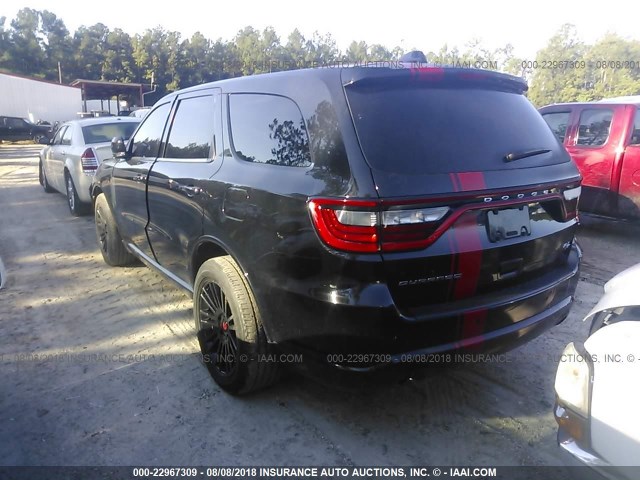 1C4SDHCT2FC244015 - 2015 DODGE DURANGO R/T BLACK photo 3