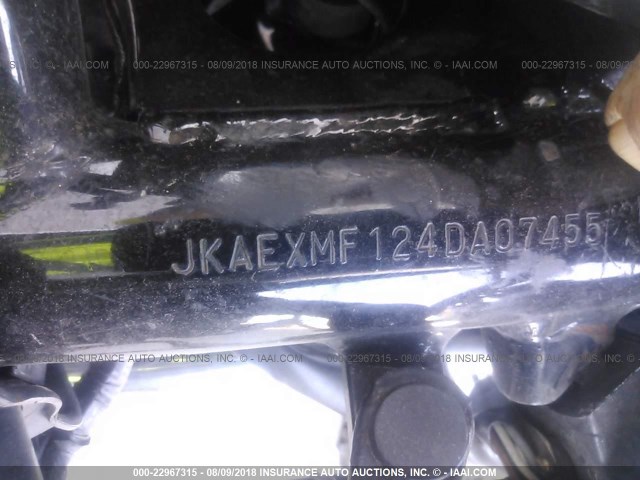 JKAEXMF124DA07455 - 2004 KAWASAKI EX250 F BLUE photo 10