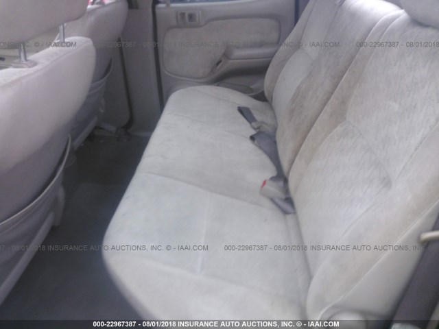 5TEGN92N23Z260658 - 2003 TOYOTA TACOMA DOUBLE CAB PRERUNNER GREEN photo 8