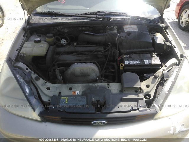 1FAFP34391W344667 - 2001 FORD FOCUS SE/SE SPORT GOLD photo 10