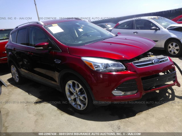 1FMCU0J96EUB14448 - 2014 FORD ESCAPE TITANIUM RED photo 1