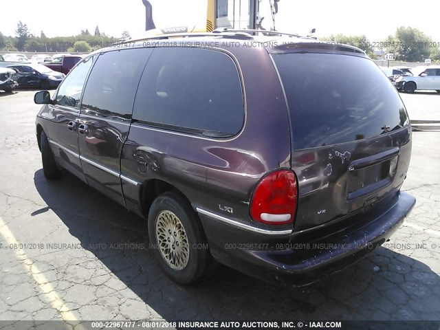 1C4GP64L9TB358322 - 1996 CHRYSLER TOWN & COUNTRY LXI MAROON photo 3