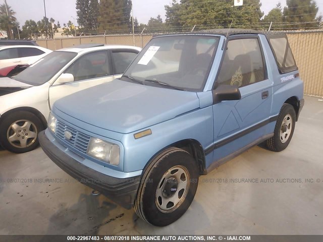 2CNBE1862R6952751 - 1994 GEO TRACKER BLUE photo 2