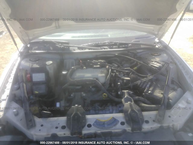 2G1WW12E649262441 - 2004 CHEVROLET MONTE CARLO LS ვერცხლისფერი ფოტო 10