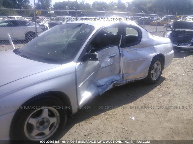 2G1WW12E649262441 - 2004 CHEVROLET MONTE CARLO LS ვერცხლისფერი ფოტო 6