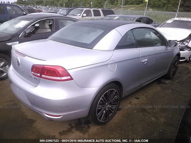 WVWBW8AH5DV001292 - 2013 VOLKSWAGEN EOS KOMFORT/SPORT 银色 照片 4